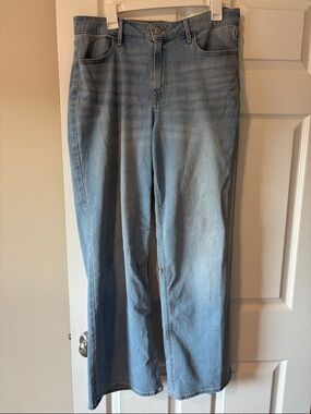 Old Navy Light Blue High-Rise Wide Leg Jeans